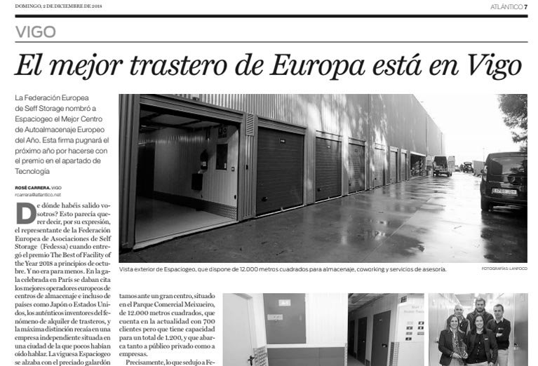 Reportaje El Mejor Trastero de Europa está en Vigo Reportaje El Mejor Trastero de Europa está en Vigo