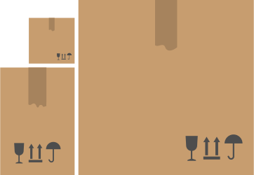 Caja cartón Espaciogeo 3D Caja cartón Espaciogeo 3D